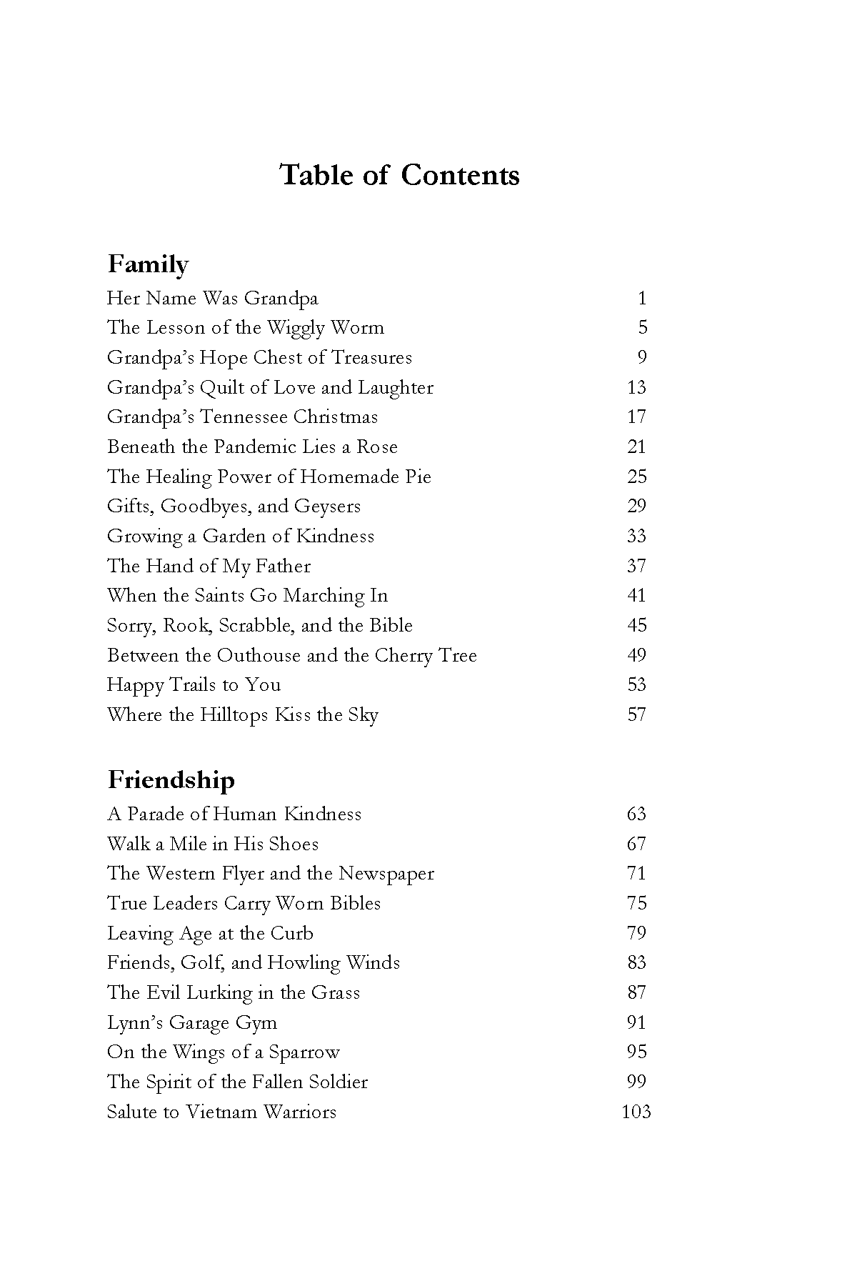 Southern Comfort: Stories of family, friendship, fiery trials, and faith