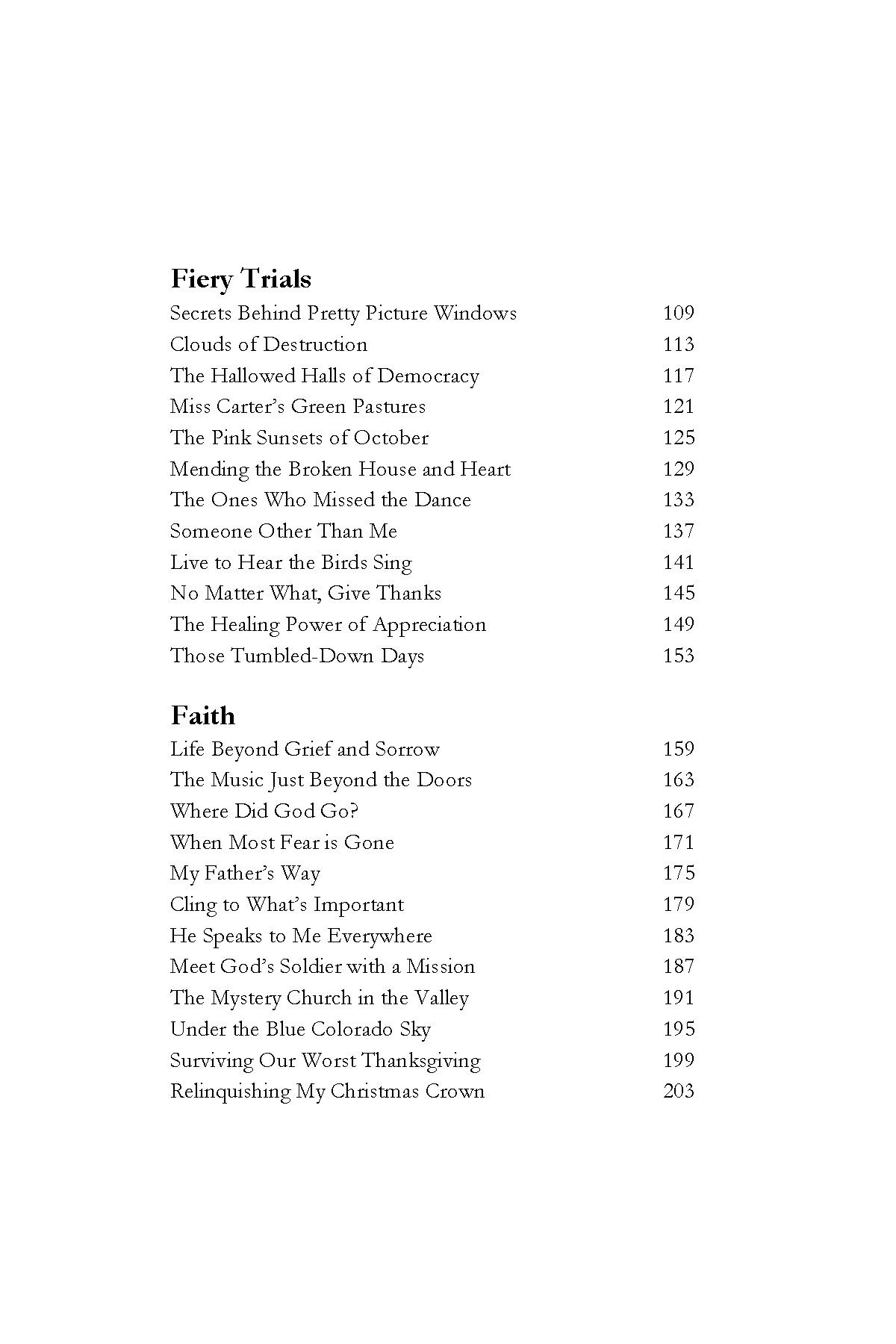 Southern Comfort: Stories of family, friendship, fiery trials, and faith