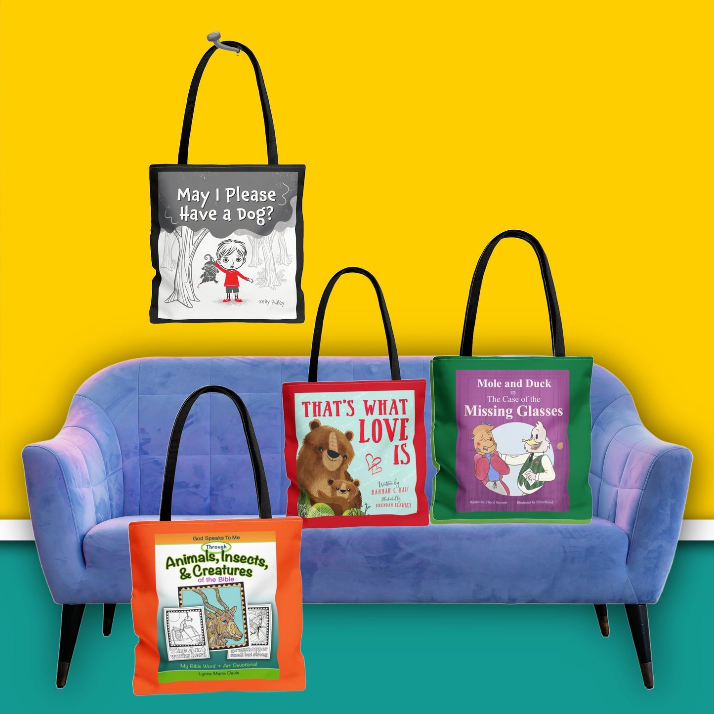 Custom Author Book Tote Bag