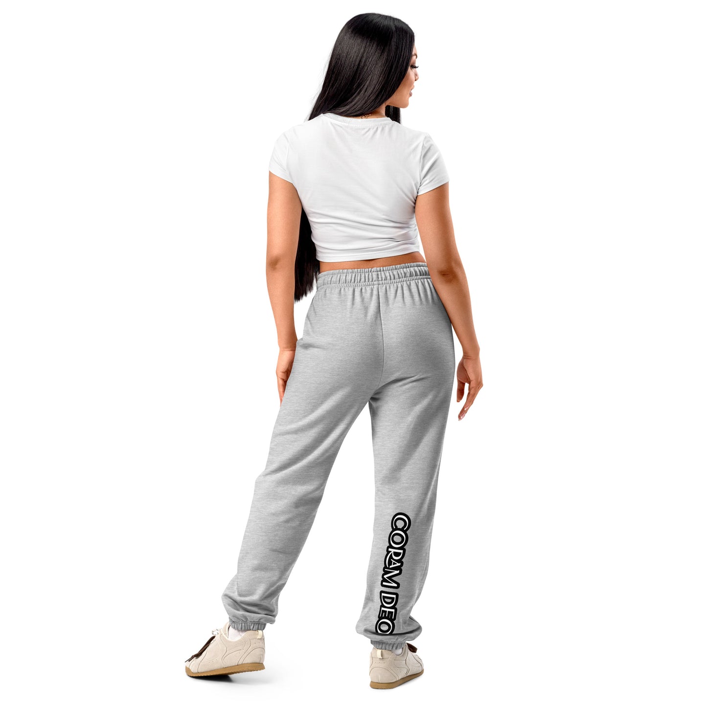 Embroidered Christian Sweatpants-- Coram Deo