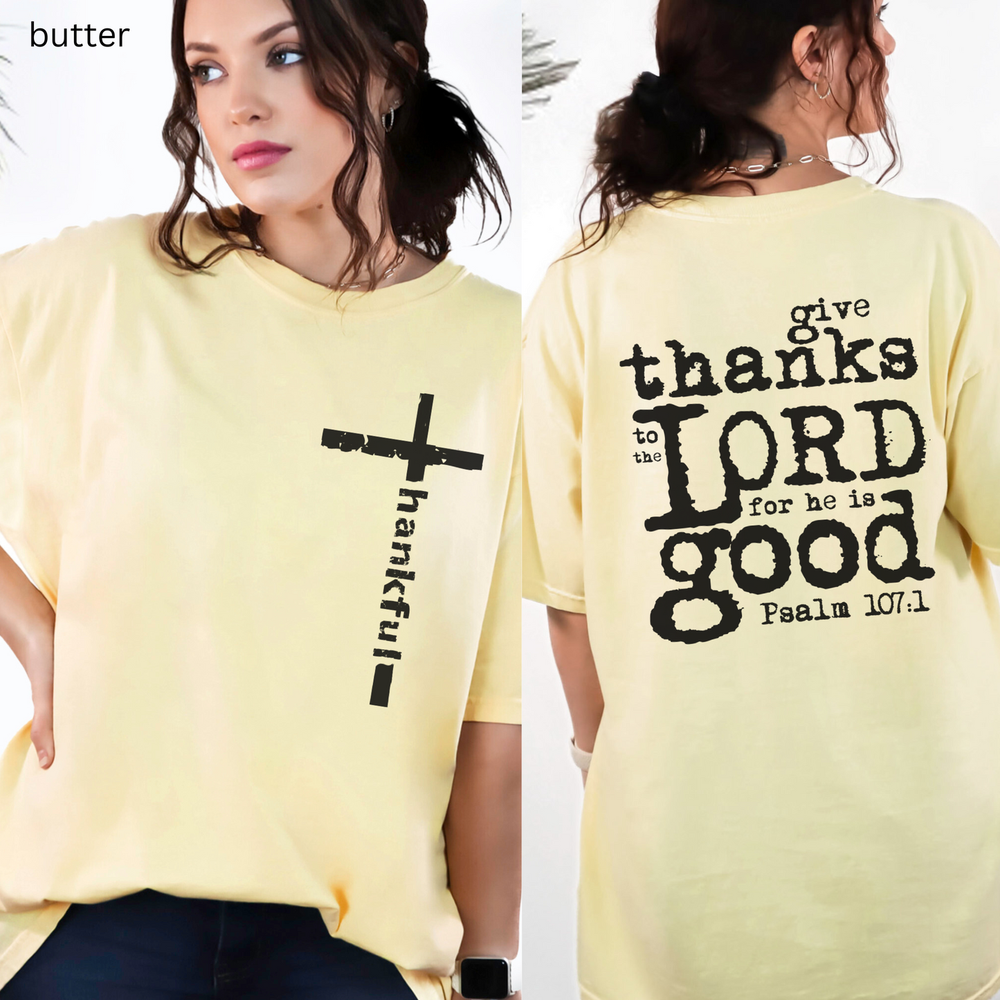 Bible Verse Shirt -- Comfort Color Distressed