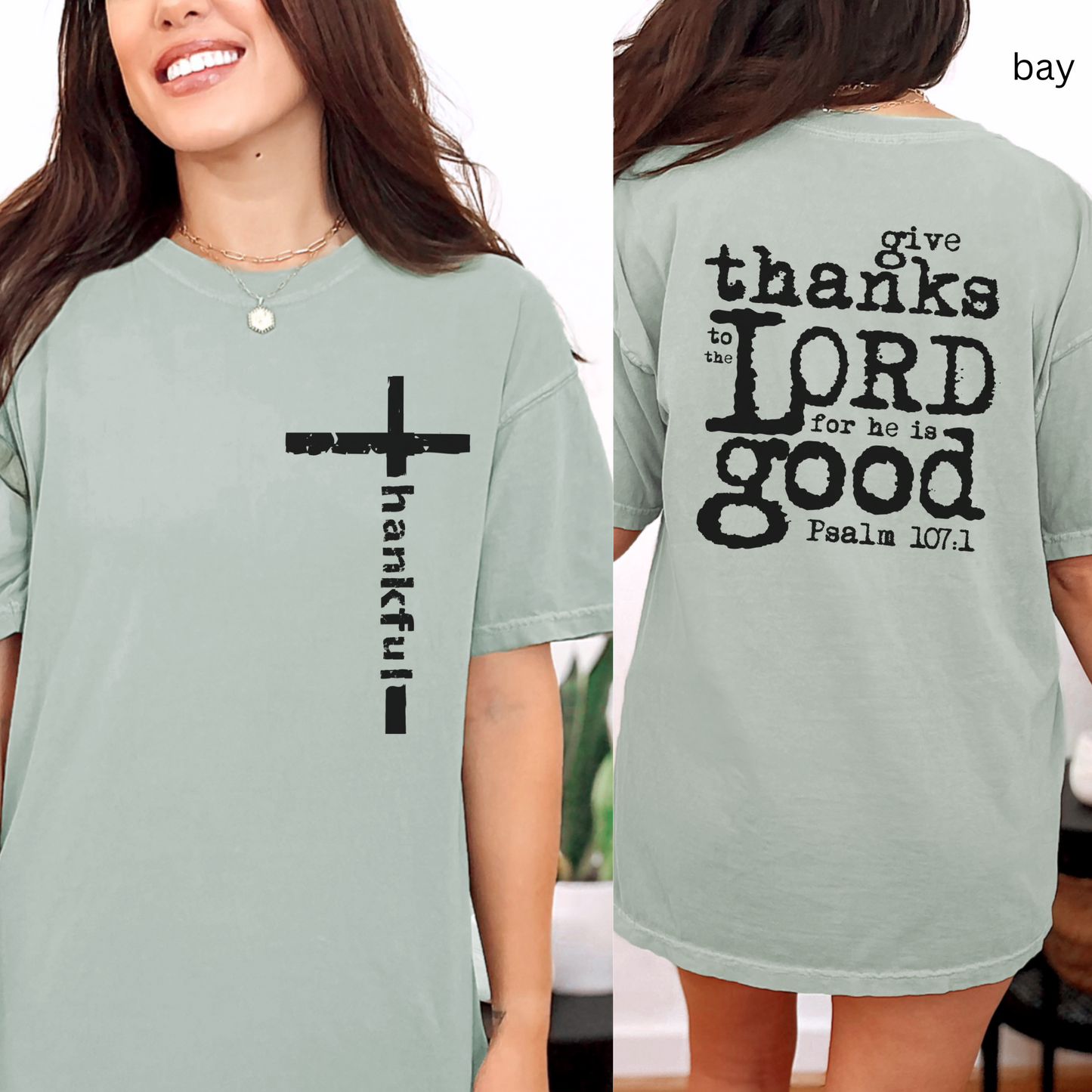 Bible Verse Shirt -- Comfort Color Distressed