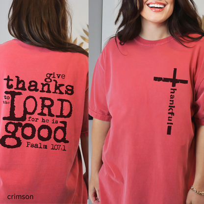 Bible Verse Shirt -- Comfort Color Distressed