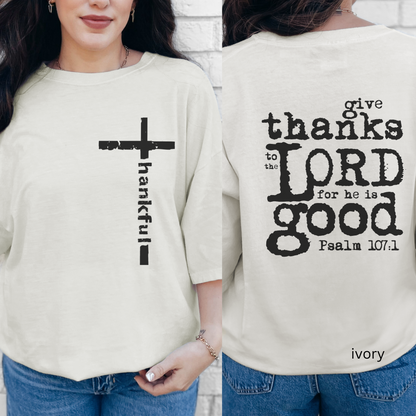 Bible Verse Shirt -- Comfort Color Distressed