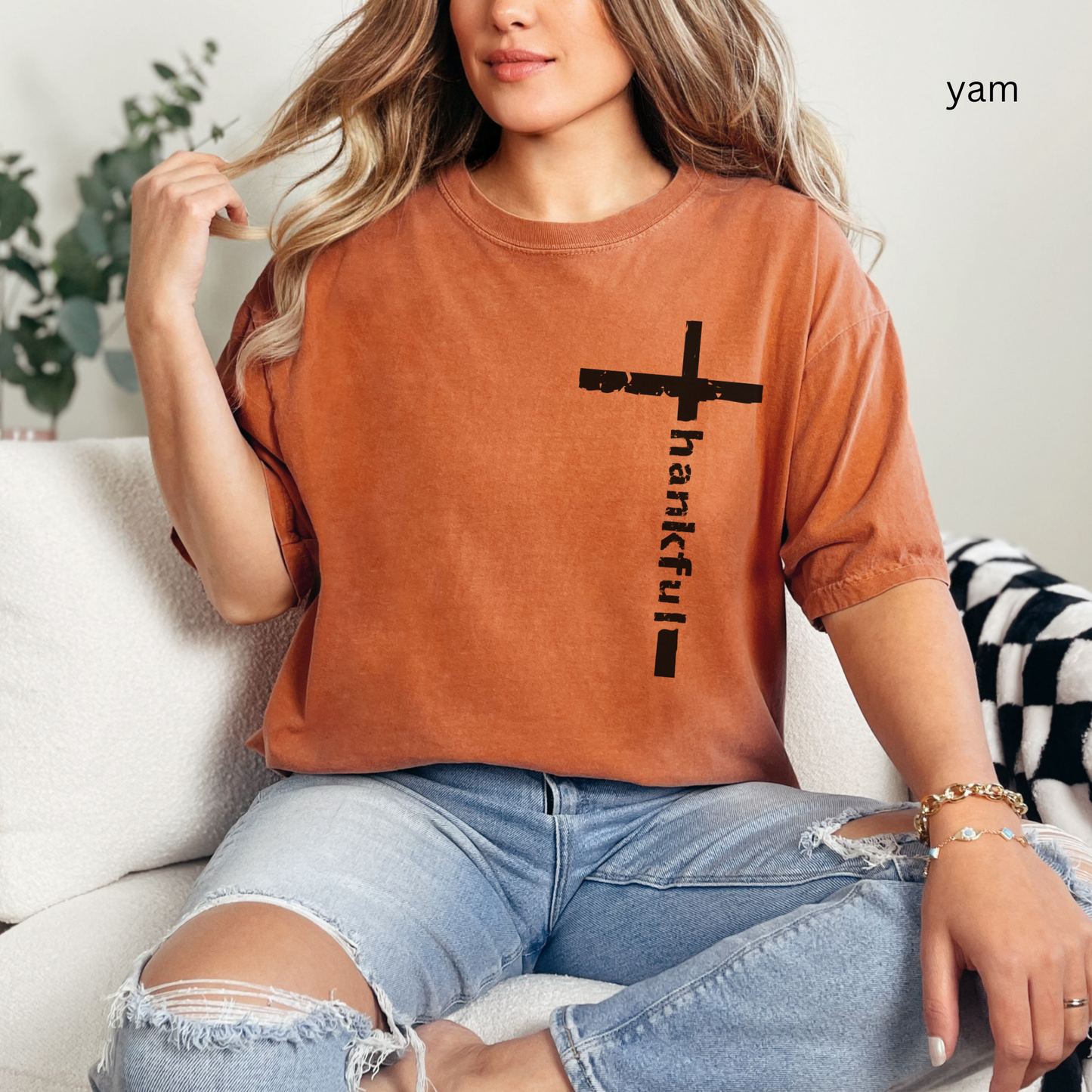 Bible Verse Shirt -- Comfort Color Distressed