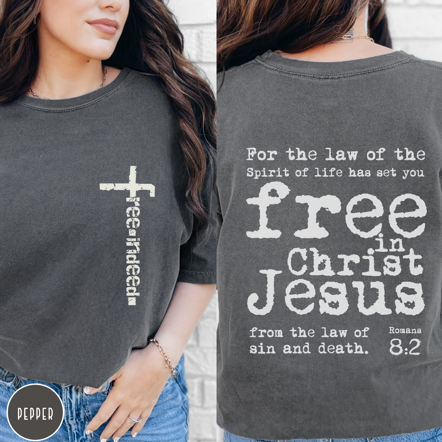 Christian Distressed-Look Scripture T-Shirt
