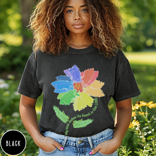 Christian Comfort Color Pride Month T-Shirt