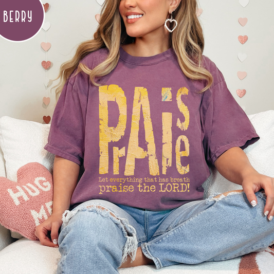Christian Comfort Color Distressed Shirt for Christian Women and girls