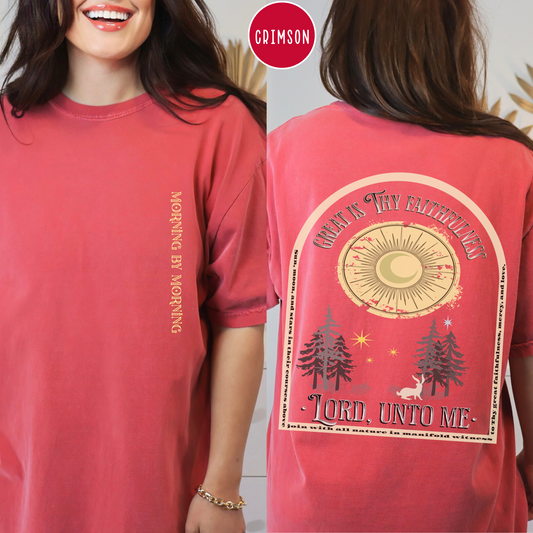 Boho Christian Shirt/ Great is Thy Faithfulness
