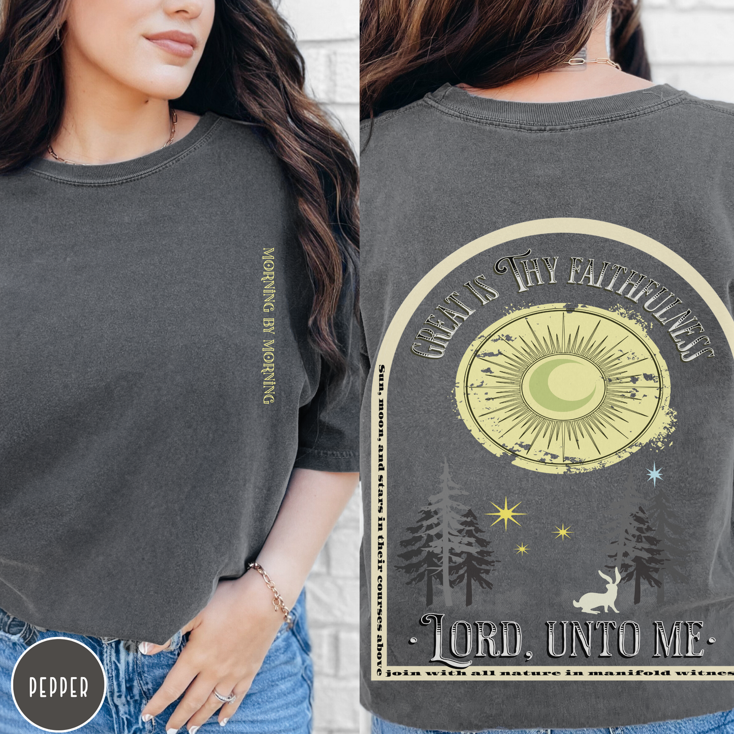 Boho Christian Shirt/ Great is Thy Faithfulness
