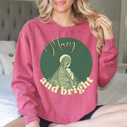 Mary and Bright Comfort Color Sweatshirt