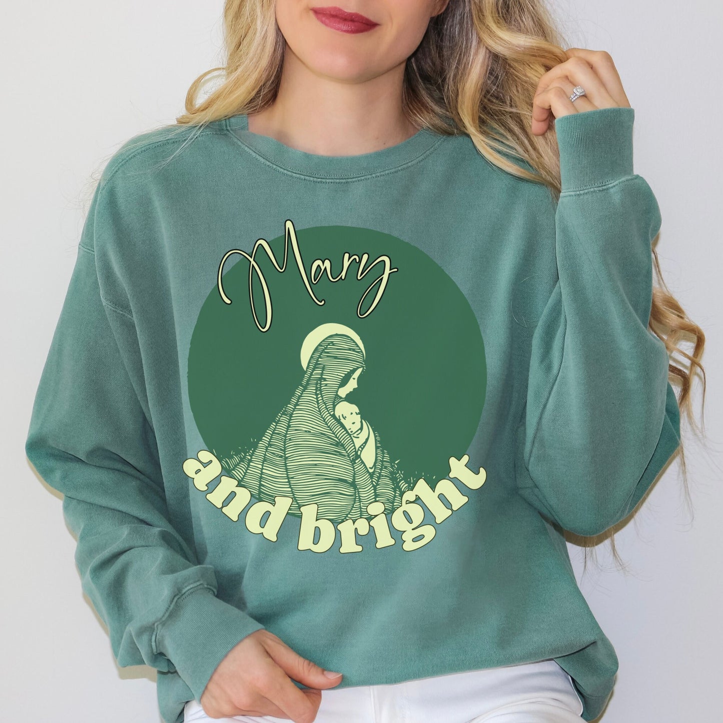 Mary and Bright Comfort Color Sweatshirt