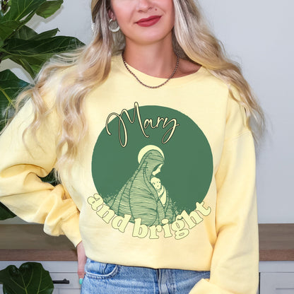 Mary and Bright Comfort Color Sweatshirt