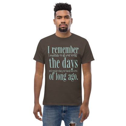 christian t-shirt with a quote from Psalm 143