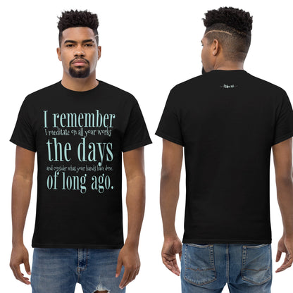 christian t-shirt with a quote from Psalm 143