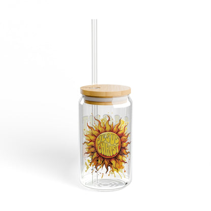 Christian Glass Can Tumbler