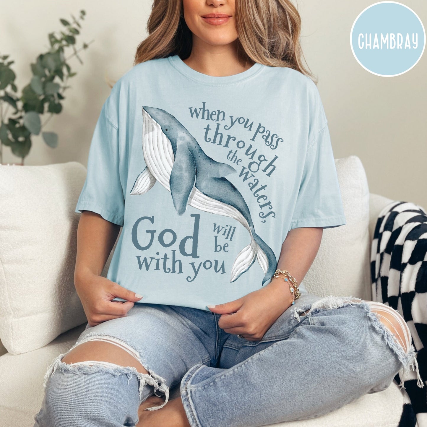 Bible Verse Comfort Color Shirt for Christians