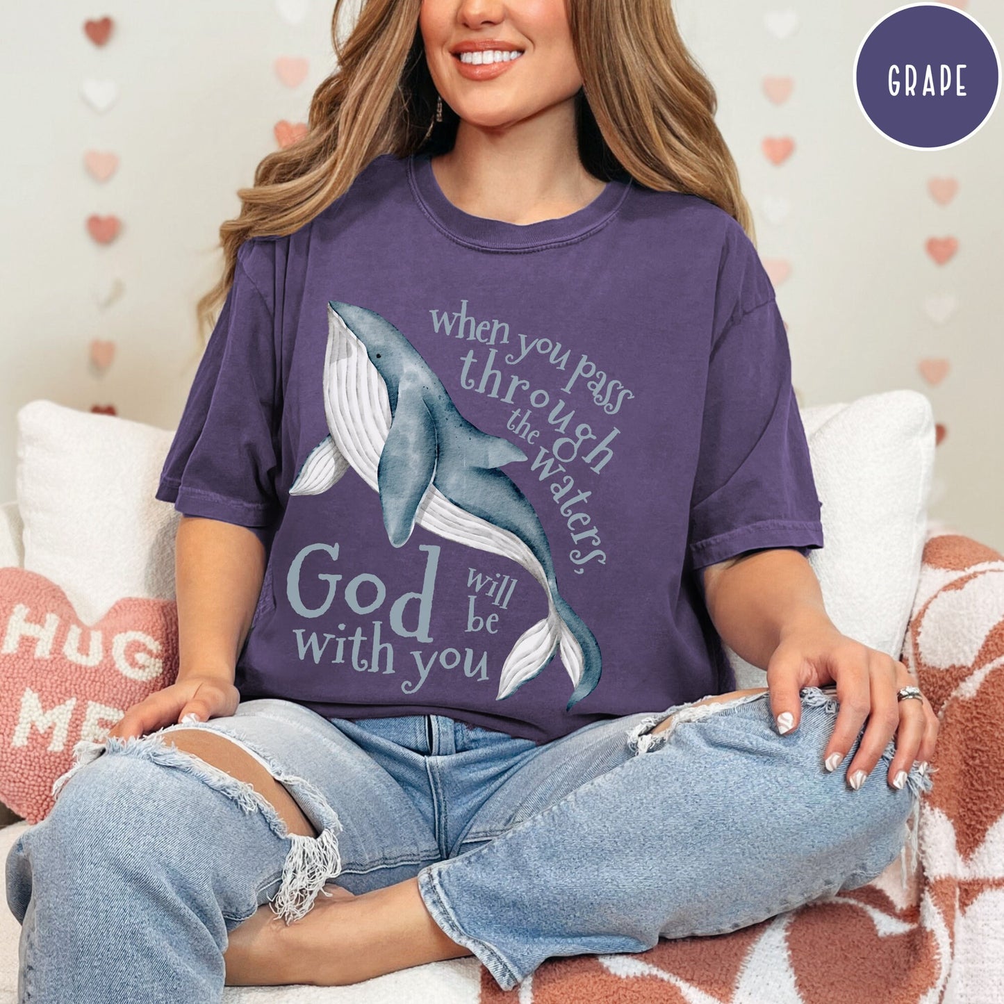 Bible Verse Comfort Color Shir  for Christians