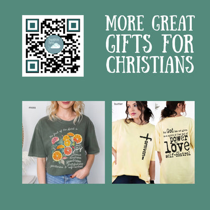 Bible Verse Comfort Colors Shirt for Christians