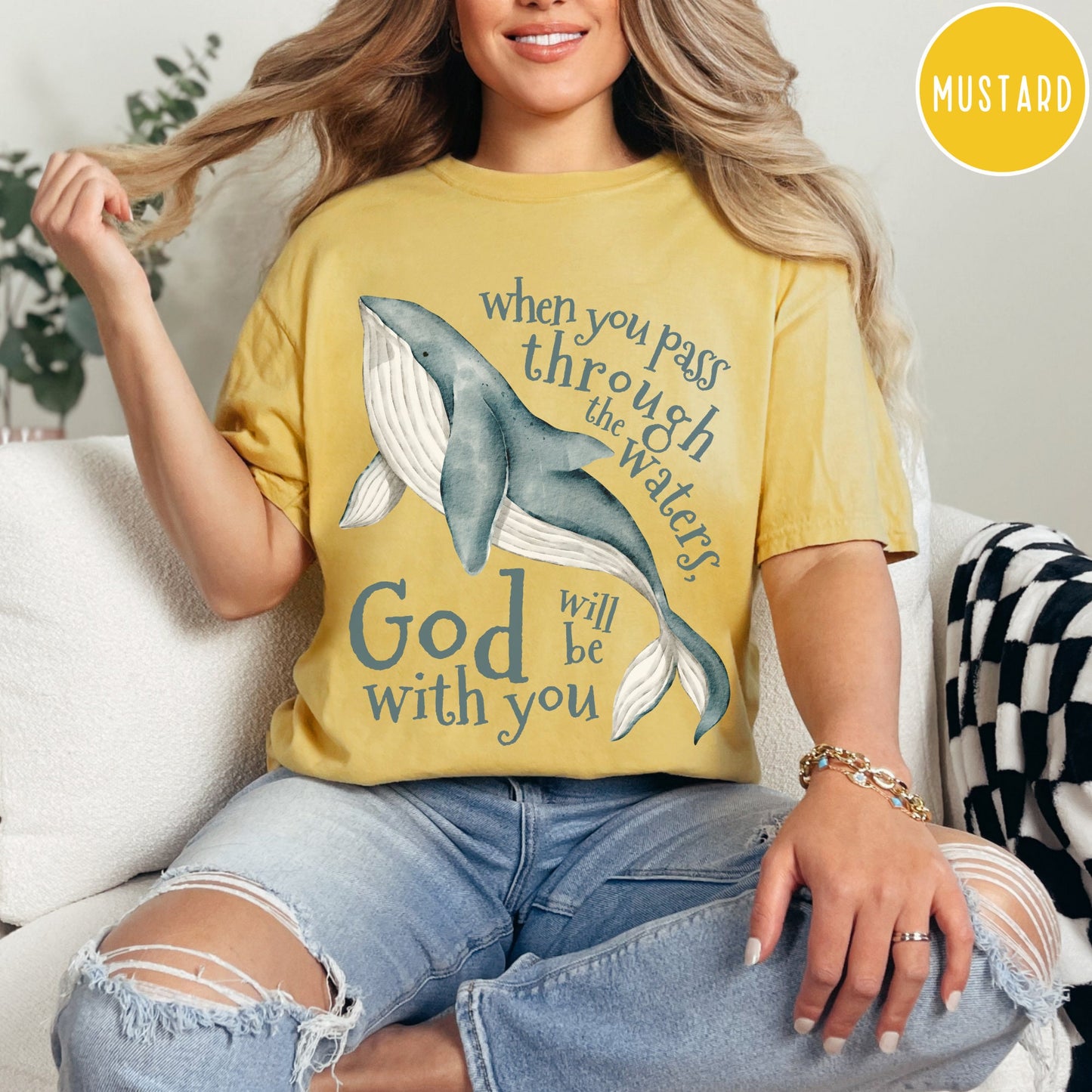 Bible Verse Comfort Colors Shirt for Christians