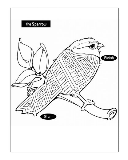 maze page from Christian children's activity books