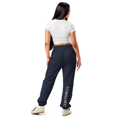 Embroidered Christian Sweatpants-- Coram Deo